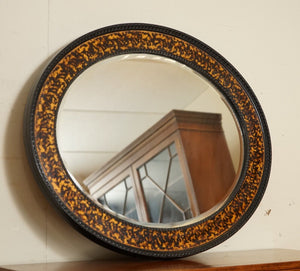 VINTAGE OVAL WALL MIRROR IN THE MANNER OF WILLIAM YEOWARD