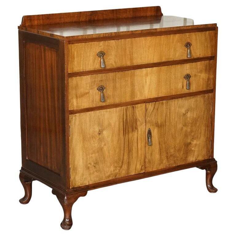 CIRCA 1930'S STAMPED WARING & GILLOW LTD CHEST OF DRAWERS SIDEBOARD