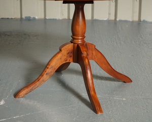VINTAGE BURR YEW WOOD OCCASIONAL SIDE PLANT END TABLE