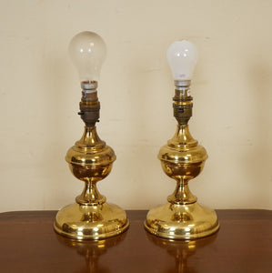 LOVELY BRASS LOOKING PAIR OF LAMPS
