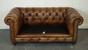GORGEOUS TIMOTHY OULTON CHESTERFIELD SOFA BY HALO HERITAGE BROWN LEATHER