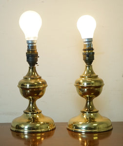 LOVELY BRASS LOOKING PAIR OF LAMPS