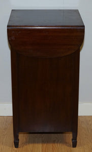 LOVELY VINTAGE MAHOGANY SIDE END HARDWOOD TABLE WITH DRAWER AND SHELFS