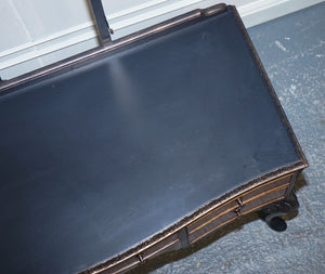 LOVELY ART DECO WALNUT HAND PAINTED DRESSING TABLE ON QUEEN ANN LEGS